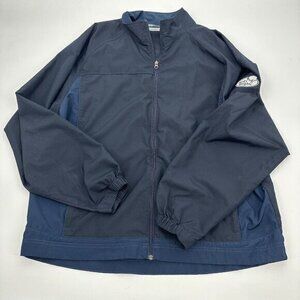 Cutter & Buck Mens Jacket XL Blue Long Sleeves Windbreaker Pockets Zip Front